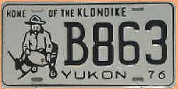 Kanadisches Nummernschild Yukon