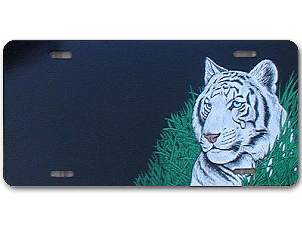 Airbrush - Schild mit Tiger incl. Wunschtext