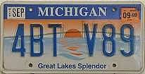 US - Grafiknummernschild Michigan