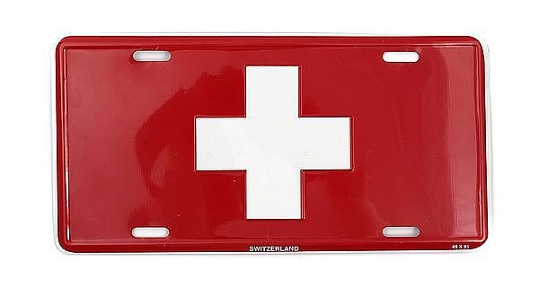 Boosterplate Flagge der Schweiz