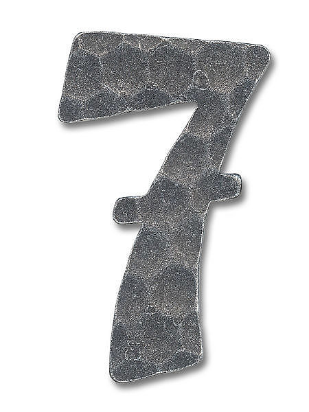 Schmiedeeisen Hausnummer - Ziffer 7