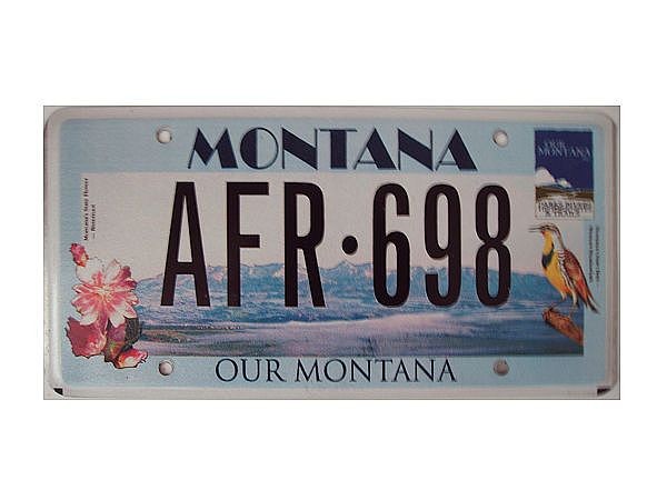 Original US-Grafiknummernschild Montana - Our Montana