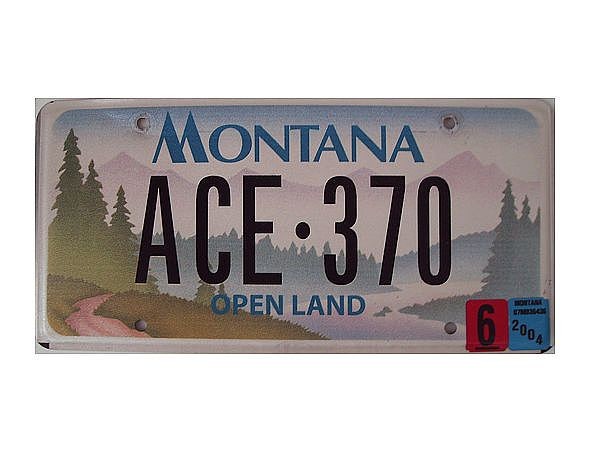 Original US-Grafiknummernschild Montana - Open Land