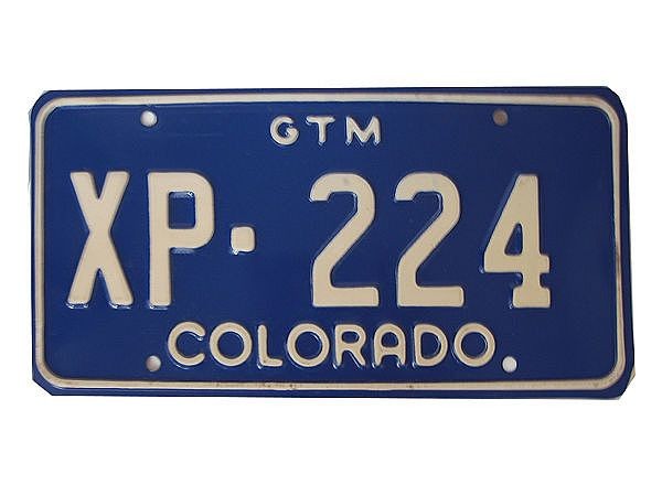 USA - Nummernschild Colorado