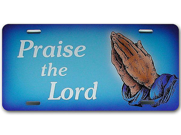 Airbrush - Schild Praise the Lord incl. Wunschtext