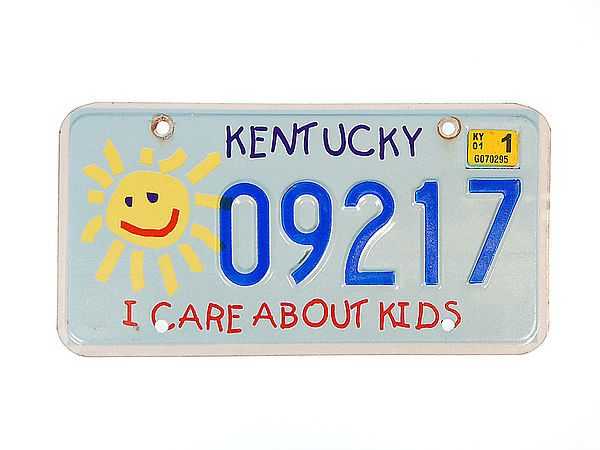 US - Grafiknummernschild Kentucky Kids