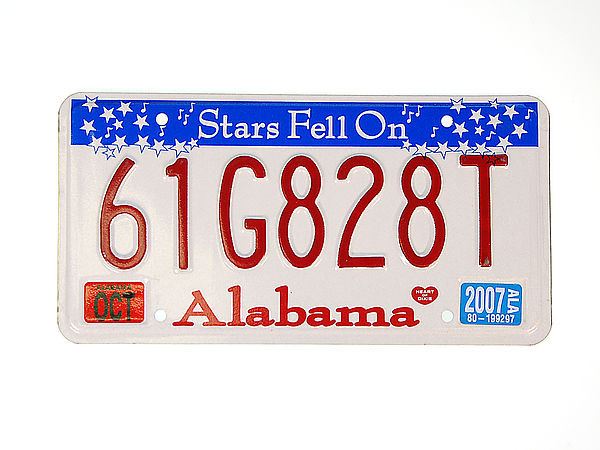 US - Nummernschild Alabama