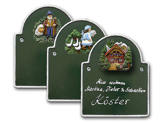 Artelith - Kleiner Bogen - landhausedelgr&uuml;n - Gr&ouml;&szlig;e 15x18 cm 