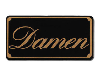 Toilettenschild:  Damen - WC 