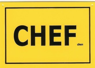 Schild als Postkarte: Chefchen 