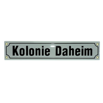 Original Emaille Mini-Stra&szlig;enschild mit Ihrem Wunschtext bis 16 Zeichen 