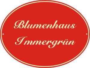 Ovales Emaille Firmenschild mit 2-zeiligem Wunschtext  