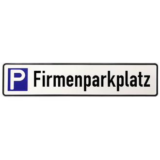 Aluschild Firmenparkplatz f&uuml;r Firmenfahrzeuge  