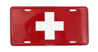 Boosterplate Flagge der Schweiz 