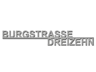 Exklusive Edelstahl Hausnummer mit Strassenname Typ7 