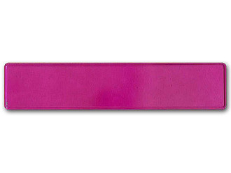 Gepr&auml;gtes Deutsches Kennzeichen mit Wunschtext 1-farbig: pink 