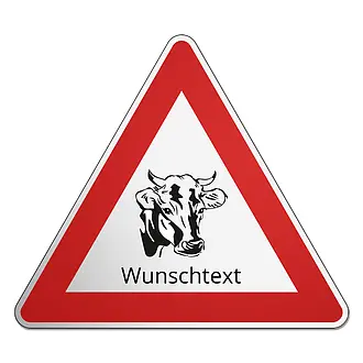 Verkehrsschild - Weideauftrieb - Schenkellänge: 58 cm