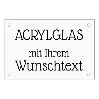 Acrylschild mit Wunschtext