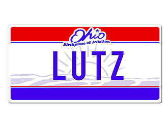 Ohio USA Deko PKW-Schild mit individuellem Wunschtext 