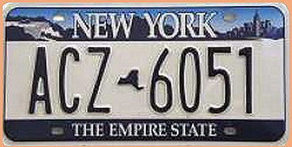 USA - Nummernschild New York 