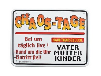 Funschild  Chaos Tage 