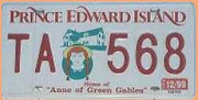 Kanadisches Nummernschild Prince Edward Island 