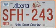 Kanadisches Nummernschild Alberta 