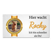 Grafikschild - Dobermann - mit individuellem Wunschtext (PV_Grafikschilder)