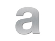 Kleinbuchstabe a - Schriftart Klassik aus Edelstahl  