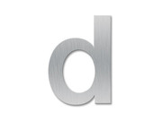 Kleinbuchstabe d - Schriftart Klassik aus Edelstahl  