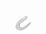 Kleinbuchstabe c - Schriftart Design aus Edelstahl  