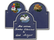 Artelith - Kleiner Bogen - majest&auml;tischblau - Gr&ouml;&szlig;e: 15x18 cm 