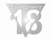 Exklusive Edelstahl Design Hausnummer mit Strassenname Typ4 