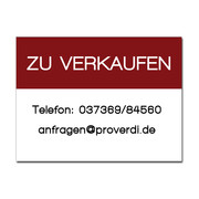 Dibondschild zu verkaufen - 3- zeilig - Gr&ouml;&szlig;e: 420 x 300 mm 