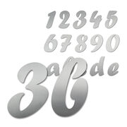 Elegante Hausnummern aus Edelstahl Schrift Forte  