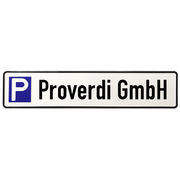 Schild aus Aluminium - Parkplatz mit dem Namen Ihrer Firma 
