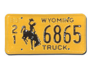 Original US - Nummernschild Wyoming 