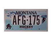 Original US-Grafiknummernschild Montana Hockey 