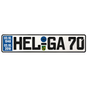 Geburtstagsgeschenk Schild mit TÜV zum 70. Geburtstag