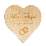 T&uuml;rschild aus Holz in Herzform 18x18x1cm mit Zimmernummer oder mit Ihrem ...