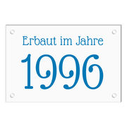 Design Anno - Acrylschild mit ein- oder zweizeiligem Text - Größe 26 x 20 cm