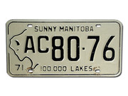 Nummernschild aus Kanada - Manitoba 