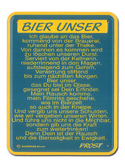 Funschild -Bier unser- 