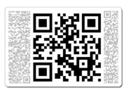 QR-Code Aluminiumschild klein Ich Liebe Dich