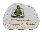 Geonith Gravur Schild in Marmor Optik