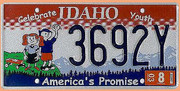 US - Grafiknummernschild Idaho 