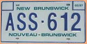 Kanadisches Nummernschild New Brunswick 