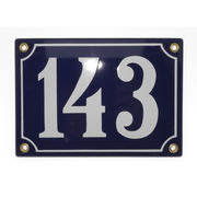 Emaille Schild Hausnummer mit 3 Zeichen 