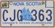 Kanadisches Nummernschild Nova Scotia (Nummernschilder)
