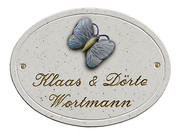 Geonith Namensschild in Marmor Optik 